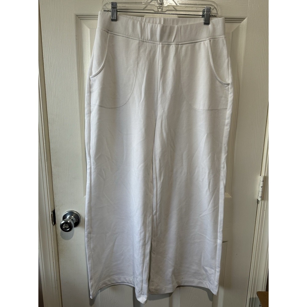 Alice Walk White Cropped Baggy Pants Large New‎